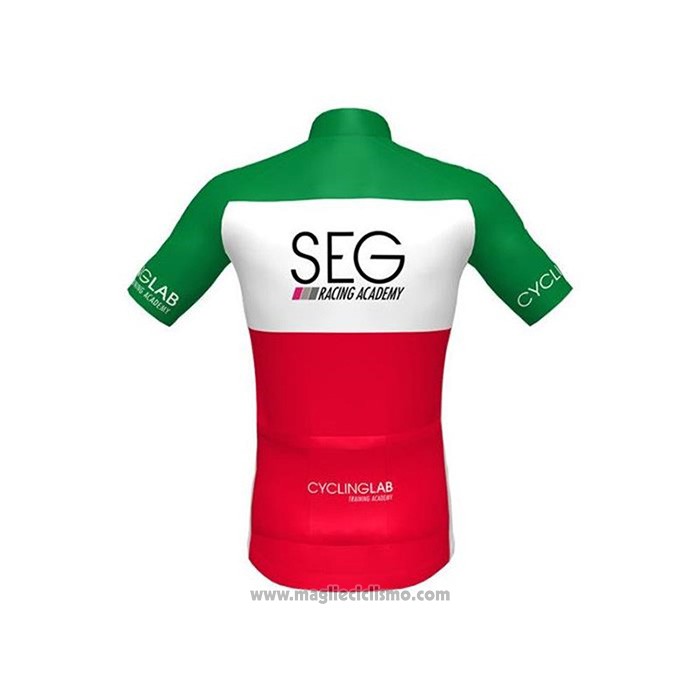 2020 Abbigliamento Ciclismo SEG Racing Academy Campione Italia Manica Corta e Salopette
